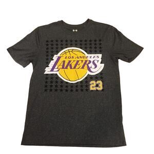 NBA Los Angeles LA Lakers Men's SM Lebron James 23 Team Graphic T-shirt